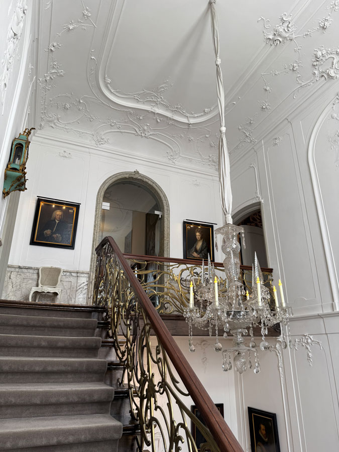 Stairs and ceiling in Museum Van Loon in Amsterdam