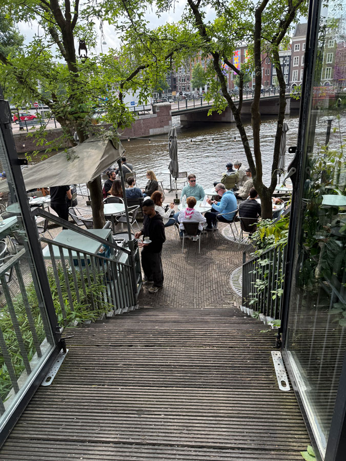 Terrace of café De Jaren in Amsterdam