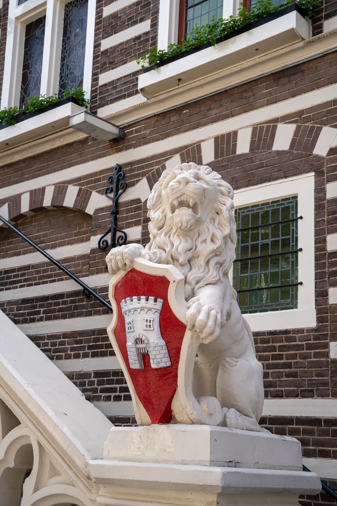 Lion at city hall Alkmaar