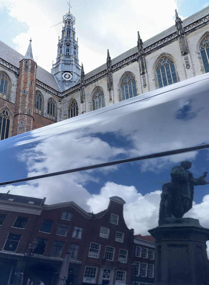 Reflections in a van