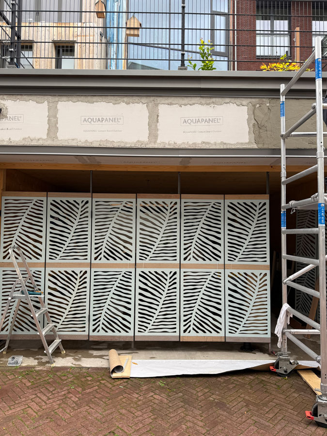 Delft modern architecture garage door