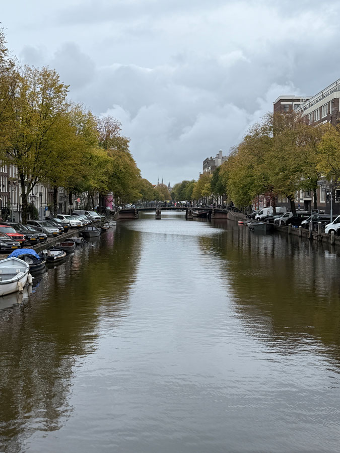 Canal in Amsterdam in autumn
