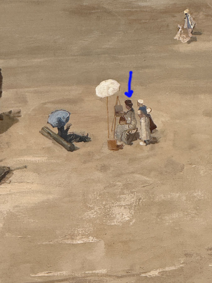 Panorama Mesdag The Hague, detail women on the beach