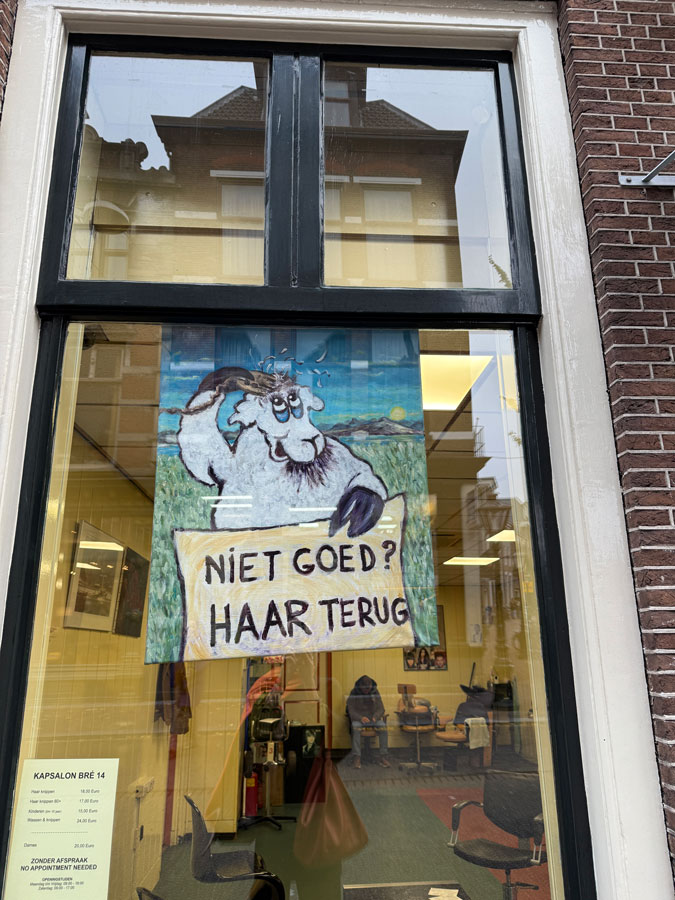 Funny hairdresser poster