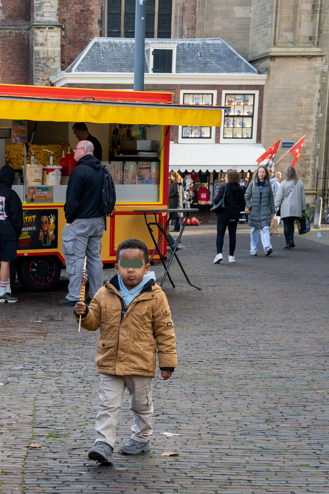 Little boy with a sweet