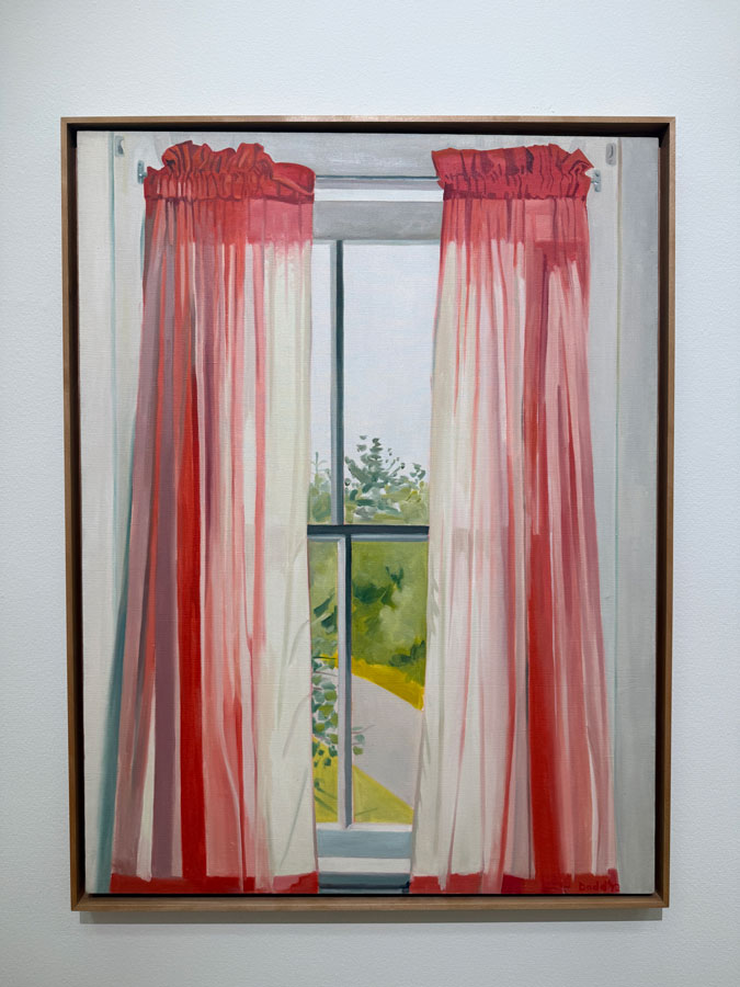 Red Curtain, Day Window 1972 Lois Dodd