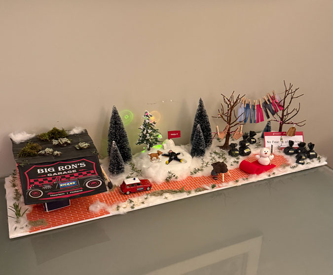 Christmas scene overview